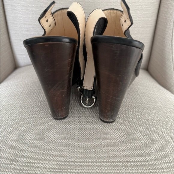 Coach Black Leather Jade Wedges, Size 8 - Picture 5 of 9